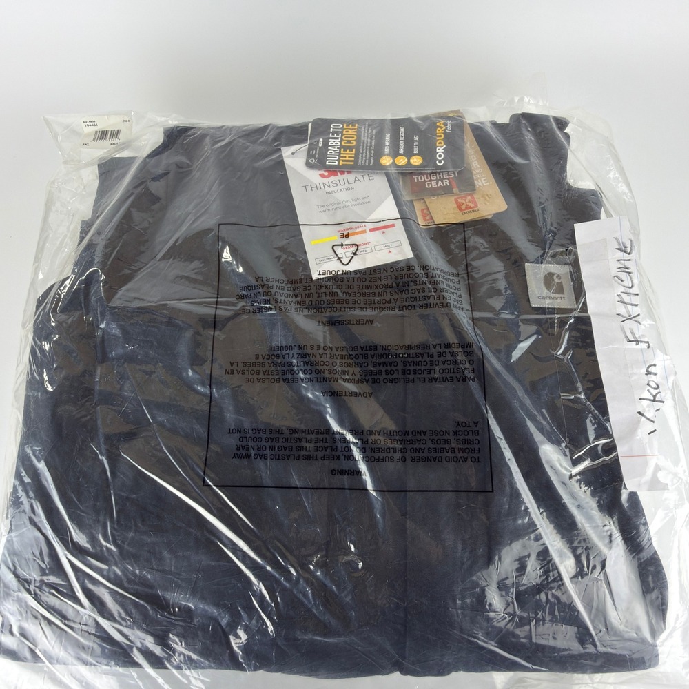 Carhartt‎ Yukon Extremes Insulated Biberall Mens 3XL Black 104461 N04 NWT